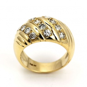 18YG Diamond Pave Ring